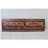 Image 3 : Grandkids Welcome Sign (19" x 5 3/4")