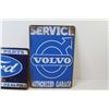 Image 2 : (2) Metal Signs - Volvo - Ford (113/4"x 8")