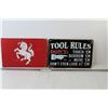 Image 1 : (2) Metal Signs - Porsche - Tool Rules (113/4"x 8")