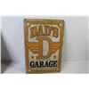 Image 2 : (2) Metal Signs - Mom's Cave - Dad's Garage (13/4"x 8")