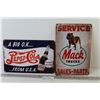 Image 1 : (2) Metal Signs - Mack Trucks - Pepsi-Cola (11 3/4" x 8")