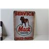 Image 2 : (2) Metal Signs - Mack Trucks - Pepsi-Cola (11 3/4" x 8")