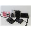 Image 6 : (4) Digital Cameras w/ 2 Chargers - Cannons - Sony - Casio