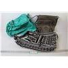Image 1 : (3) Purses - Teal - Grey - Cloth