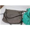 Image 6 : (3) Purses - Teal - Grey - Cloth