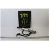 Image 1 : Monster Energy Sign (11 3/4" x 8") - Beer Keg Pump