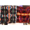 Image 1 : (2) Indigenous Patterned Blankets