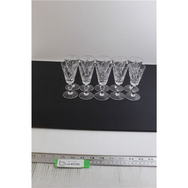 (10) Crystal Stemware Glasses