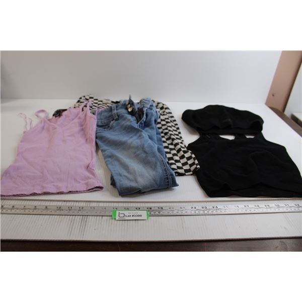 (3) Shirts, Sports Bra, Jeans - Assorted Sizes