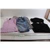 Image 1 : (3) Shirts, Sports Bra, Jeans - Assorted Sizes