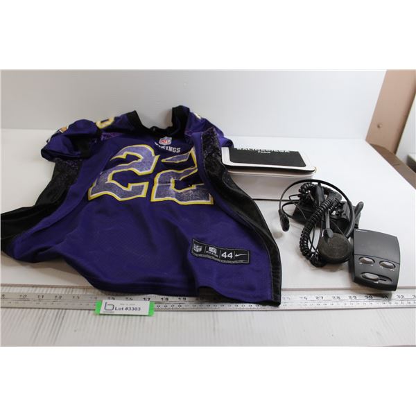 Plantronics Phone System, Vikings Jersey - Size Unknown, Purse