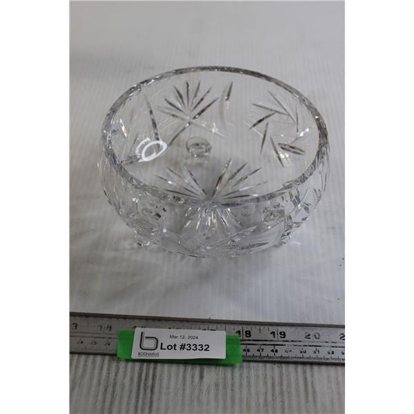 3-Footed Glass Candy Dish