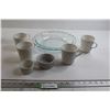 Image 1 : Pyrex 9.5" Pie Dish, (4) Mugs, (2) Ramekins