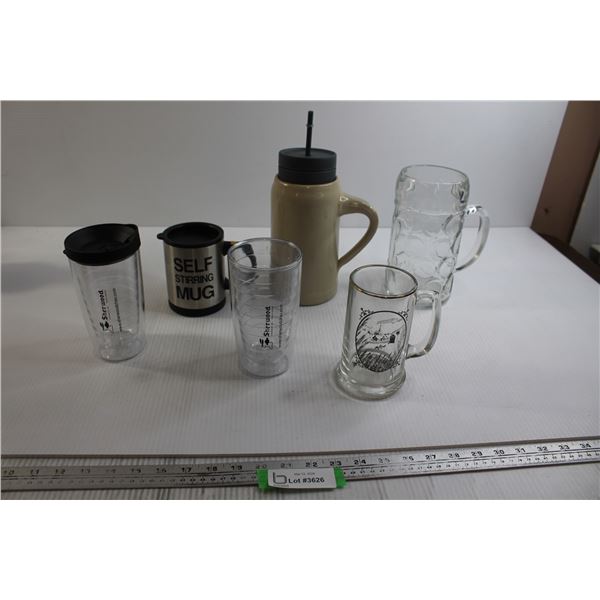 Assorted Mugs and Travel Mugs