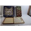 Image 1 : (2) Boxes Christmas Ornaments, Rummoli Game