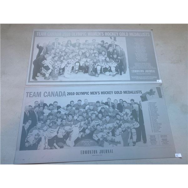 Set Of  Hockey Journal Tin Plates For Printing Papers