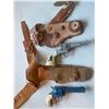 Image 1 : Daisy Capgun And Hubley Capgun With Leather Holsters