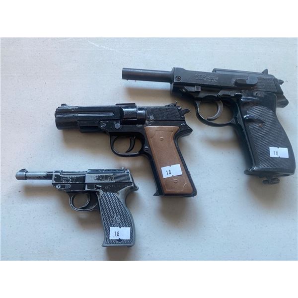 Set 38 Auto Recall And H-shot BB Guns And Capgun Brand Capgun