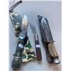 Image 1 : Set Of Hunting Knives And Barlo Folding Knife