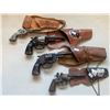 Image 1 : Assortment Of Vintage Collectable Capguns With Leather Holsters (Sold As Is)