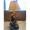 Image 1 : Confederate On The Run Decorative Scenic Lamp 27T Tested And Works (Needs LightBulb )