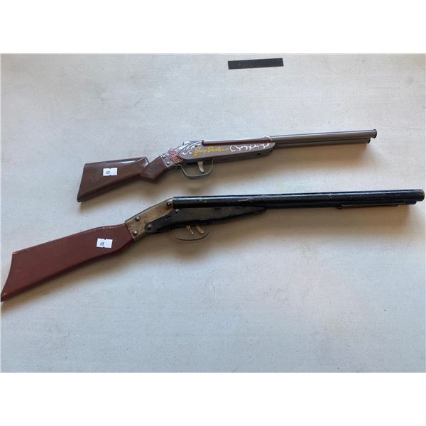 Sharp Shooter Toy Dart Gun ( No Darts ) And Double Barrel Pop Gun