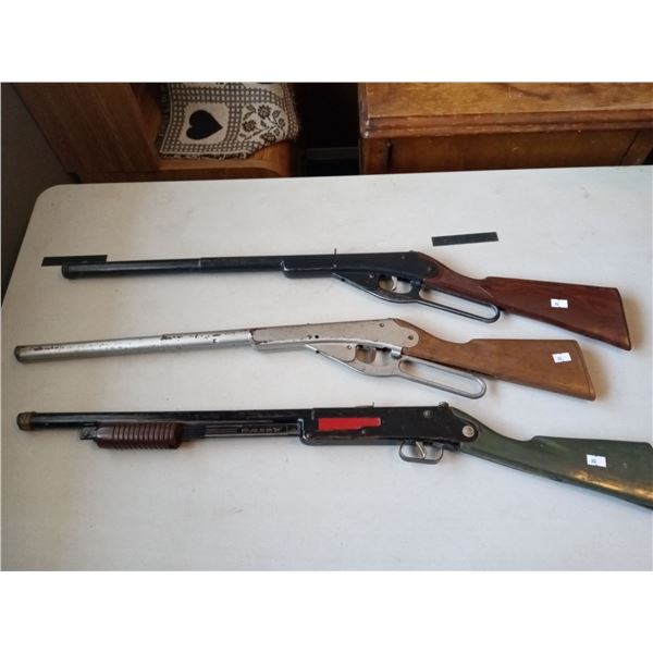 Daisy Model 36 BB Gun With Daisy Pump Model 760 And Daisy 960 Trail Boss Air Rifle