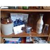 Image 1 : Assortment Of Vintage Collectables , Milk Bottles, Crock, Decanter, And More