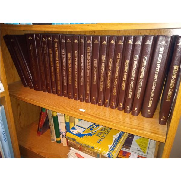 Louie Lamour Leather Bound Book Collection