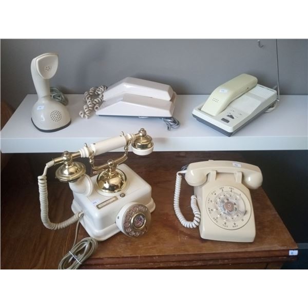 Collection Of Old-School Phones (80's And 90's)