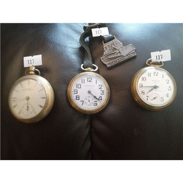 West Clox The Dax, Caravelle , And American Watham Co. Pocket Watches