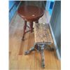 Image 1 : Set Of Antique Piano Stools ( One Has Been Painted)