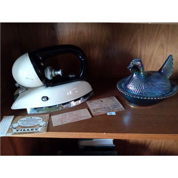 1958 Iron MO:DN250 With Glass Candy Chicken