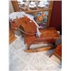 Image 3 : Handmade Wooden Rocking Horse And Doll Chair