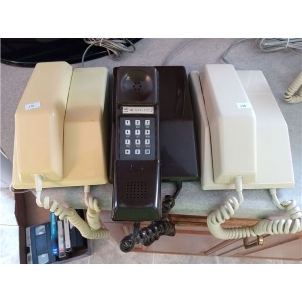 Three 1980'S Contempra Corded Phones