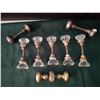 Image 1 : Collection Of Antique Glass And Brass Doorknobs