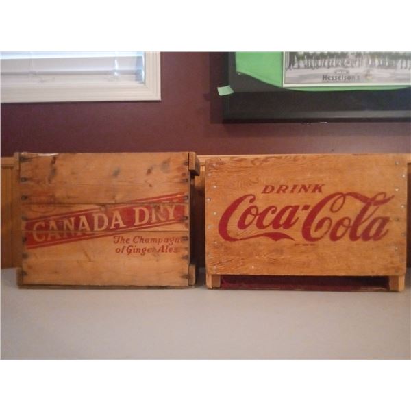 Coco-Cola And Canada Drry Vintage Crates
