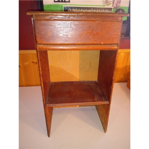 Wooden Side Table With Drawer