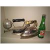 Image 1 : Set Of Antique Irons With Water Sprinkler Bottle