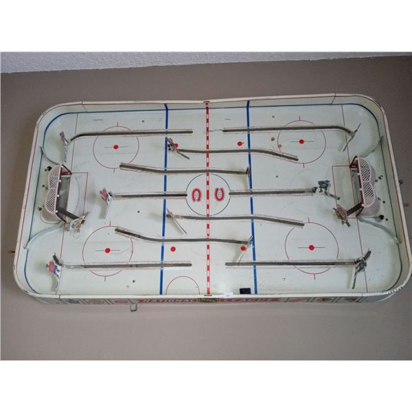 Vintage Table Hockey set With The Leafs And The Montreal Canadians