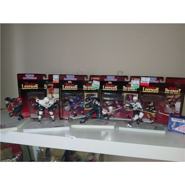 Assortment Of Hockey Figurines Some In Box