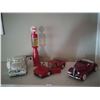 Image 1 : Set Of Diecast Model Cars And Gas Pump