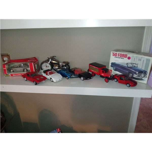 Assortment Of Collectible Model Cars With Accessories