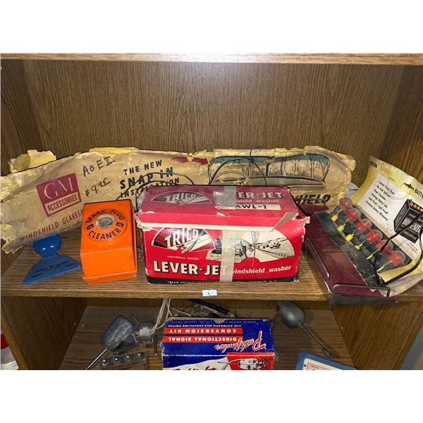 Assortment Of Antique Car Accessories