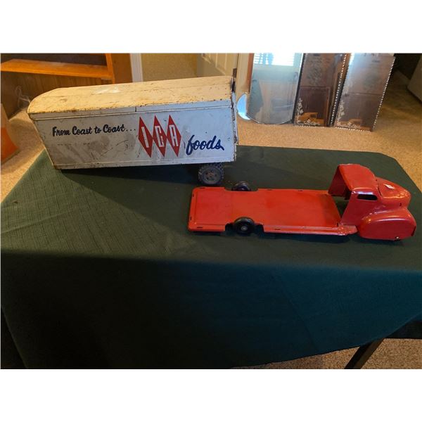 Antique Toy IGA Food Truck