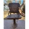 Image 1 : Antique Shoe Makers Chair Chair With Metal Base