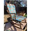 Image 2 : Vintage Wooden Rocking Chair With Padding