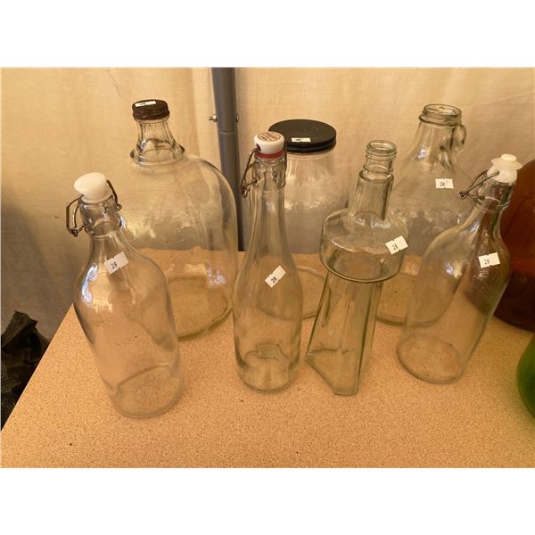 Assortment Of Vintage Glass Bottles