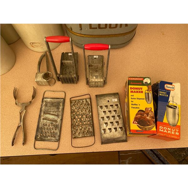 Assortment Of Antique Kitchen Items