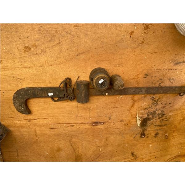 Antique Scale With Weights